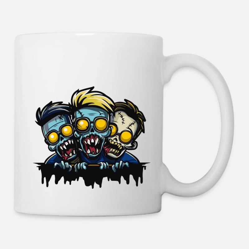 Zombies Halloween Team Kostüm - Tasse - Weiß