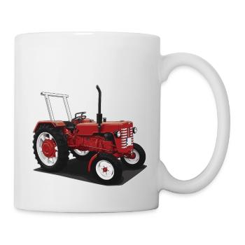 Tracteur classique // Bulldog // Illustration - Mug blanc - blanc - Droite