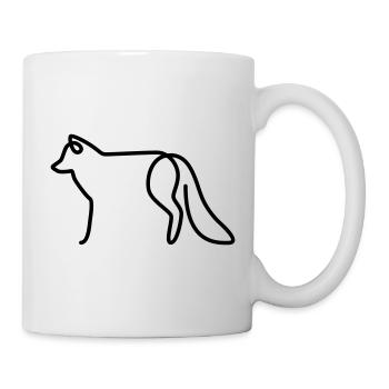Fuchs - Tasse - Weiß - Rechts