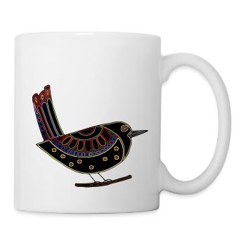 Colorful bird - Mug - white - Right