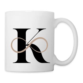 Infinite letter k - Mug - white - Right