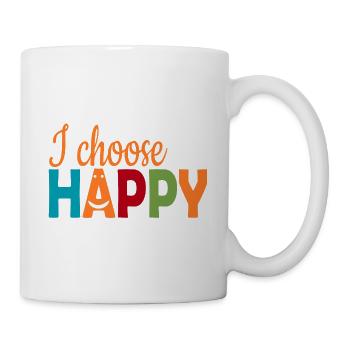 Je choisis Happy - Mug blanc - blanc - Droite
