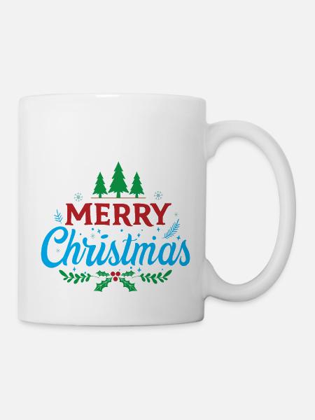 Frohe Weihnachten - Tasse - Weiß