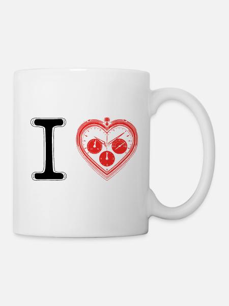 Live Laugh Chronolove - Tasse - Weiß