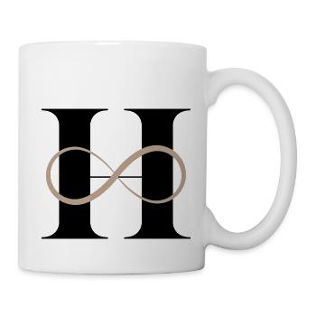 Unendlicher Buchstabe h - Tasse - Weiß - Rechts