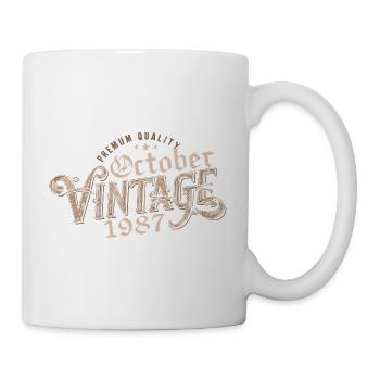 October Birthday Gift | Born in October 1987 - Mug - white - Right