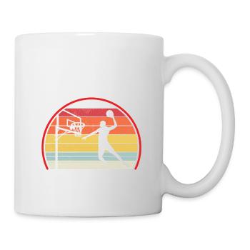 Basketball Vintage Slogan Lustig - Tasse - Weiß - Rechts
