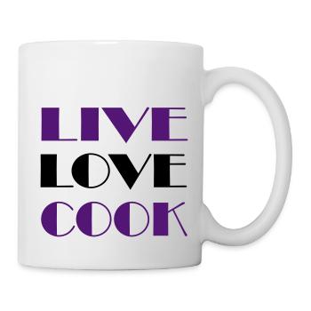 Passion pour la cuisine - Mug blanc - blanc - Droite