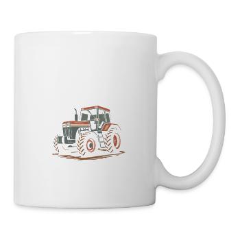 J'peux pas, j'ai tracteur - Mug blanc - blanc - Droite
