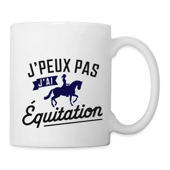 Ich kann nicht reiten - Tasse - Weiß - Rechts