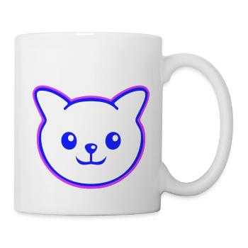 Pretty Cat Looking Happy Cheerful Smiling - Mug - white - Right