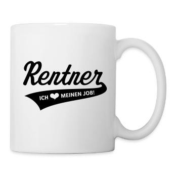 Rentner – Ich Liebe Meinen Job! (Ruhestand Black) - Tasse - Weiß - Rechts