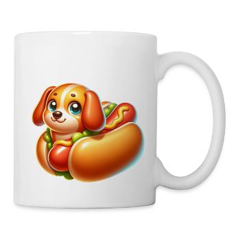 Hot Dog Hund - Tasse - Weiß - Rechts