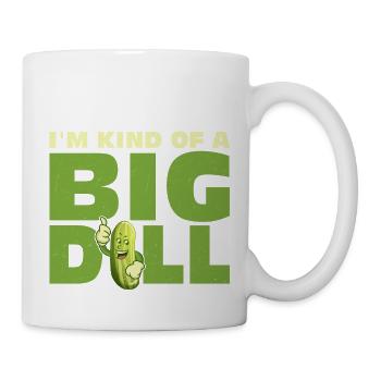 Je suis un peu un gros cornichon à l’aneth Concombre végétalien - Mug blanc - blanc - Droite