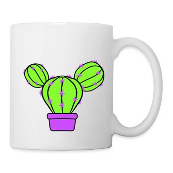 Small Cactus Spines Desert Cacti Flower Pot - Mug - white - Right