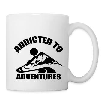 Wandern Hiking Sport Berge - Tasse - Weiß - Rechts
