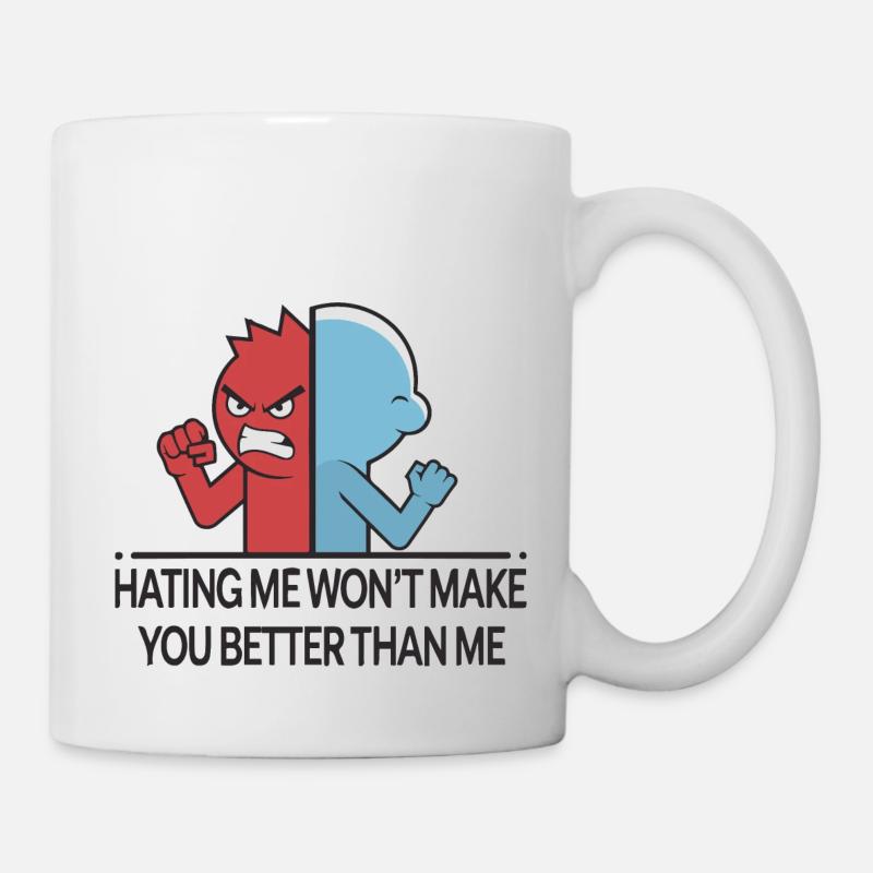 ME DÉTESTER - Mug blanc - blanc