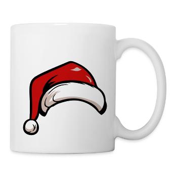 weihnachten nikolaus mütze - Tasse - Weiß - Rechts