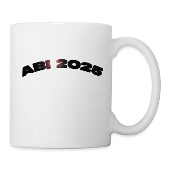 ABI 2025 – Wir lassen’s krachen! 🎉 - Tasse - Weiß - Rechts