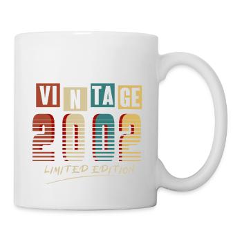 Jahrgang 2002: Limitierte Auflage - 23. Jubiläum. - Tasse - Weiß - Rechts