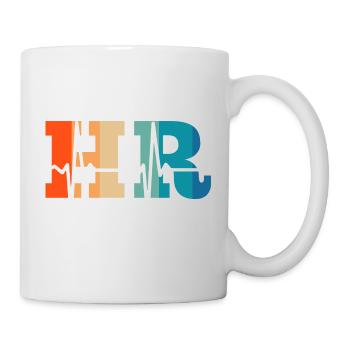Battement de cœur rétro Human Resources - Mug blanc - blanc - Droite
