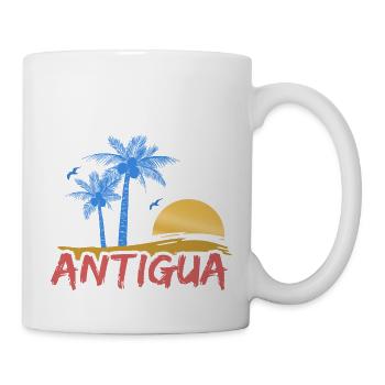 Plage d’Antigua - Mug blanc - blanc - Droite