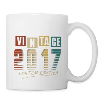 2017 Jahrgang 2017 geboren im Jahr 2017 Jubiläum. Jahr 2 - Tasse - Weiß - Rechts