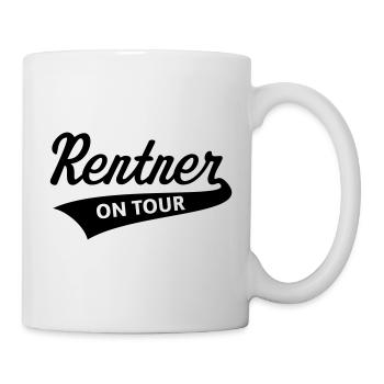 Rentner – On Tour (Rente / Ruhestand / Black) - Tasse - Weiß - Rechts
