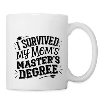 Funny baby design for mom graduates - Mug - white - Right