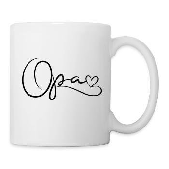 Grandpa Font with Heart - Mug - white - Right