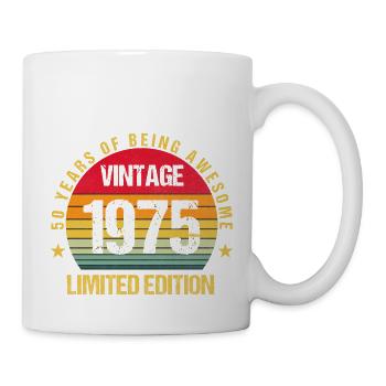 50 Years Old Of Being Awesome 1975 50th Birthday - Mug - white - Right