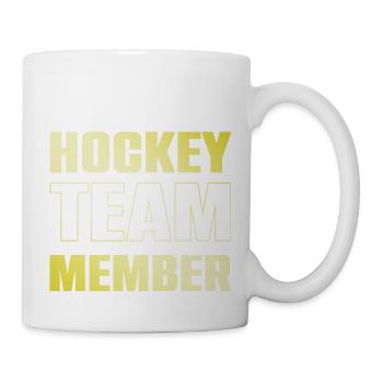 Équipe de hockey - Mug blanc - blanc - Droite