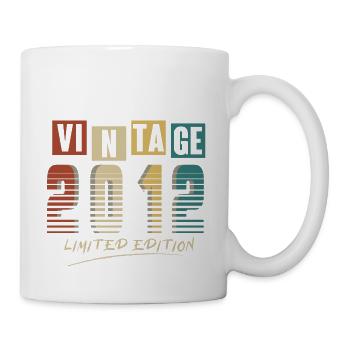 2012 Jahrgang 2012 geboren im Jahr 2012 Geburtstag. Jahr 2 - Tasse - Weiß - Rechts