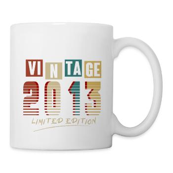 Vintage 2013 : Edition Limitée - 12e anniversaire. - Mug blanc - blanc - Droite