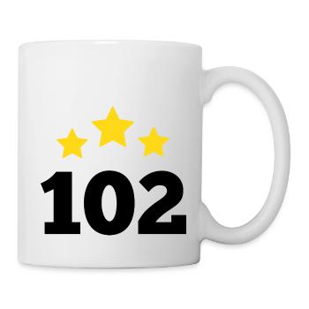 102 ans étoile - cadeau 102e anniversaire - Mug blanc - blanc - Droite