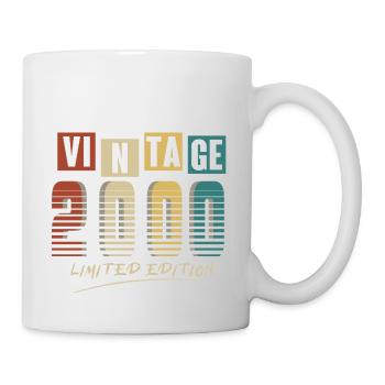 2000 Jahrgang 2000 geboren im Jahr 2000 Geburtstag. Jahr 2 - Tasse - Weiß - Rechts