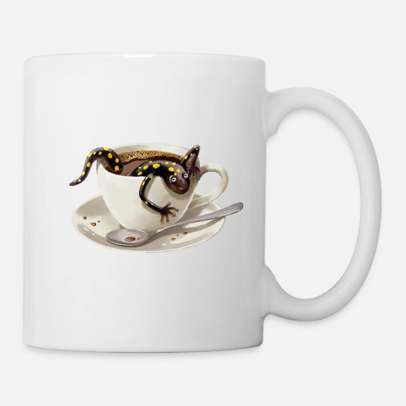 Salamandre du café 3 - Mug blanc - blanc