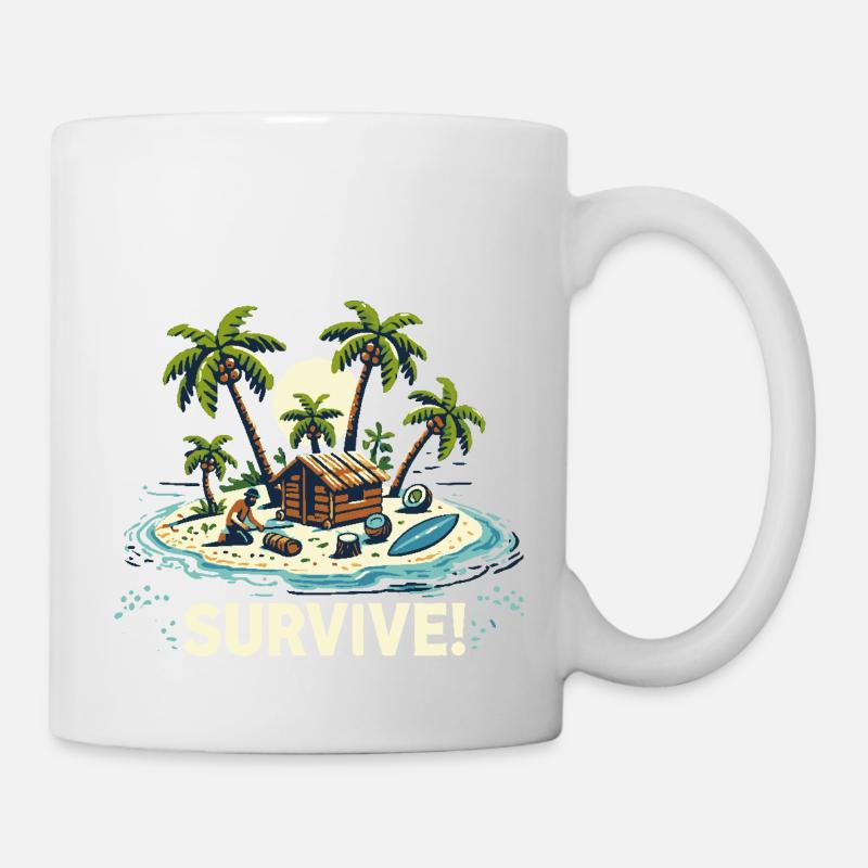 VACATION ON THE ISLAND - Mug - white
