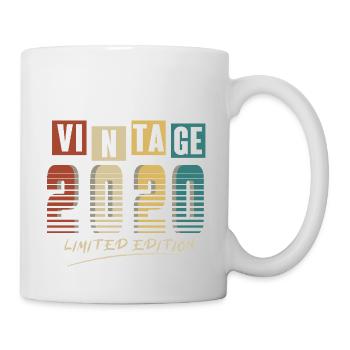 2020 Vintage 2020 né en 2020 anniversaire. Année 2 - Mug blanc - blanc - Droite