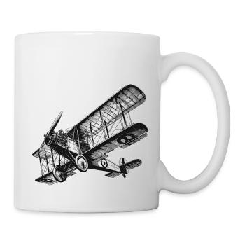 Biplane Airplane - Mug - white - Right
