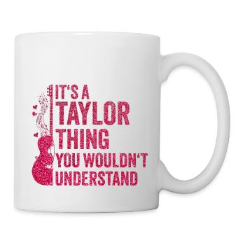 Taylor Thing 2 haha omg je déteste le - Mug blanc - blanc - Droite