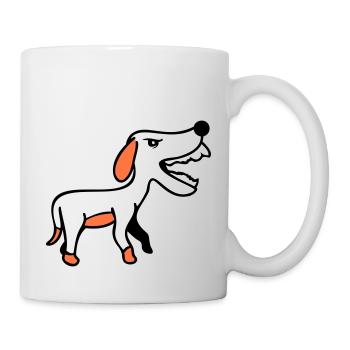 Dog, Furious, Biting, , Aggressive, Attack - Mug - white - Right