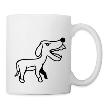 Dog, Furious, Biting, , Aggressive, Attack - Mug - white - Right