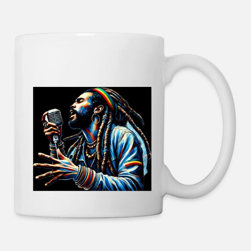 Vibrations des dreadlocks - Mug blanc - blanc