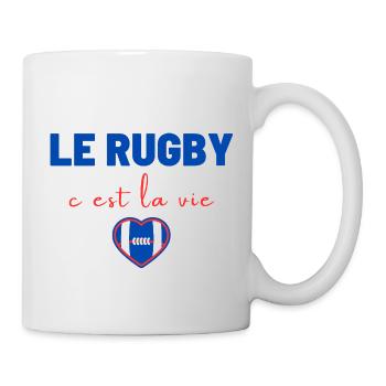 Rugby is life,Rugby,Rugbywoman,Rugbyman - Mug - white - Right
