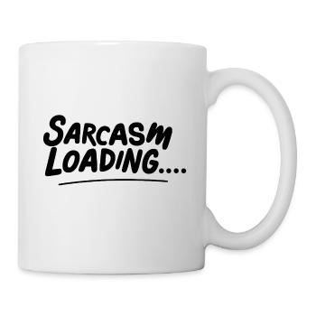 Le sarcasme invite - Mug blanc - blanc - Droite