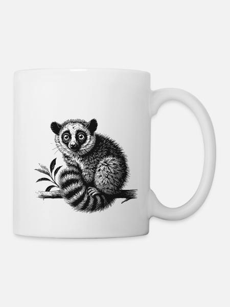 Lemuren - Tasse - Weiß