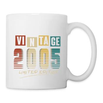 2005 Vintage 2005 born in 2005 Birthday. Year 2 - Mug - white - Right