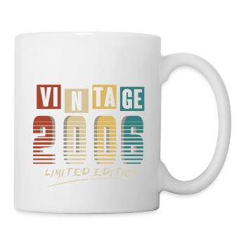 2006 Jahrgang 2006 geboren im Jahr 2006 Geburtstag. Jahr 2 - Tasse - Weiß - Rechts