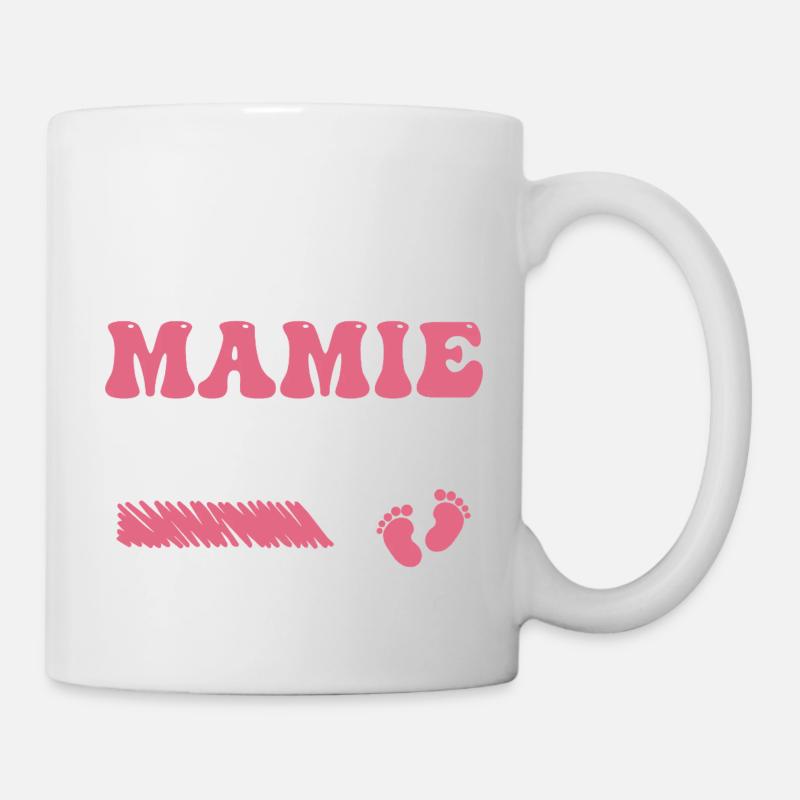 Grossesse Grand Mère Encore Mamie 2026 - Mug blanc - blanc